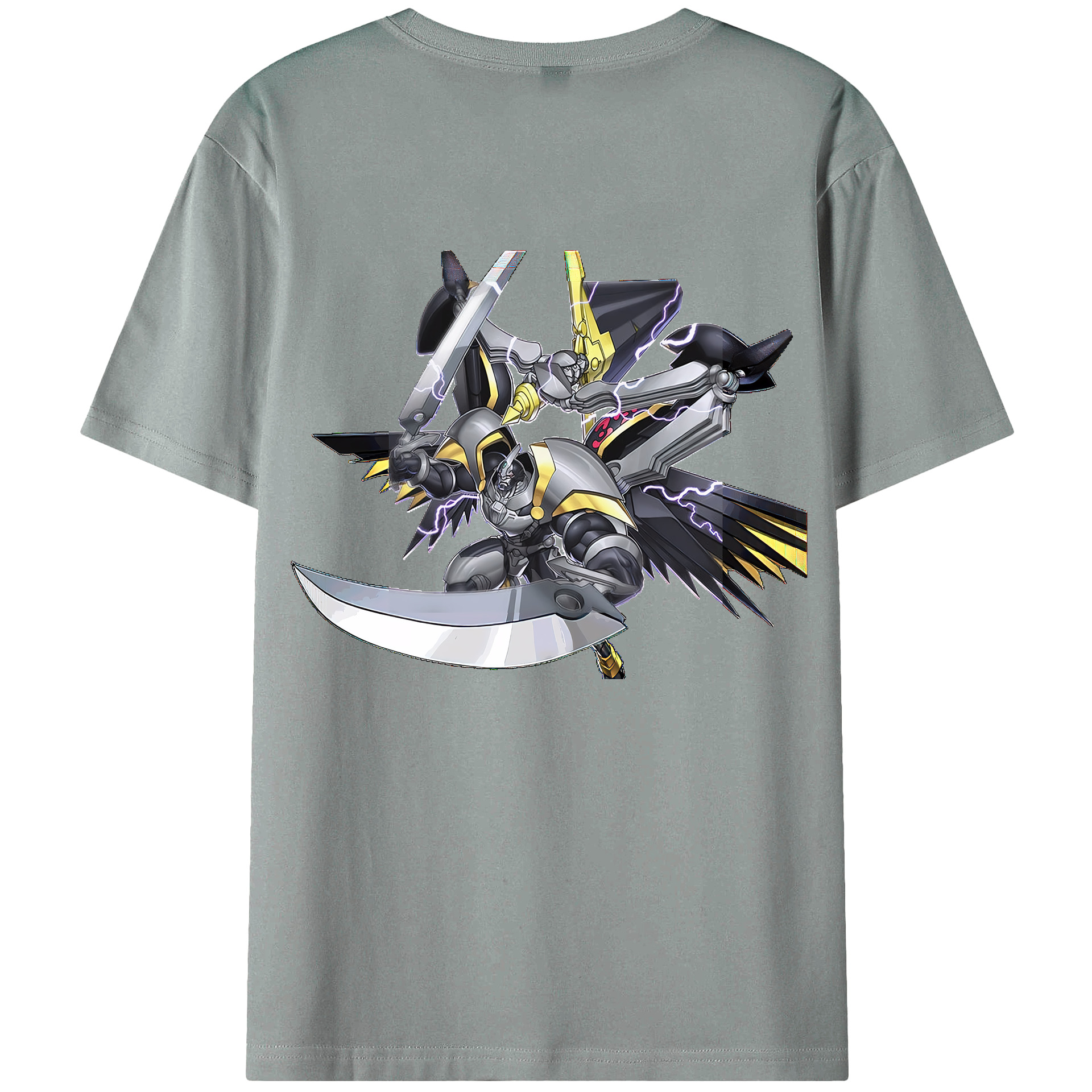 （画像用） 遊☆戯☆王 Yu-Gi-Oh! 綿100％ メンズ半袖Tシャツ（バックプリント） 通気性